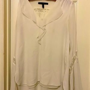 CHIC WHBM; Winter White Cream Color Blouse; Size 6; Beautiful Details